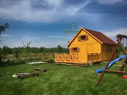 Domek z drewna Maciek II 5x5 + tars 5x3m   - zdjęcie 6