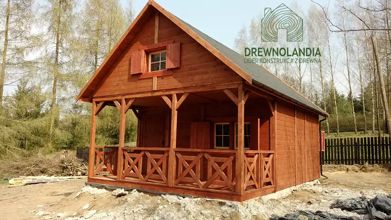 Drewniany domek na działkę Amadeusz IV 7x4,5m 