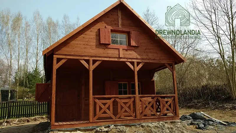 Drewniany domek na działkę Amadeusz IV 7x4,5m 