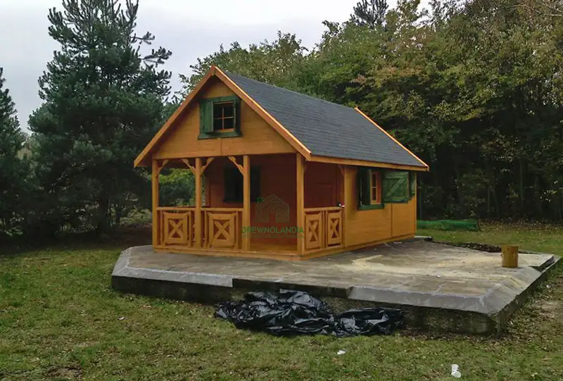 Drewniany domek na działkę Amadeusz IV 7x4,5m 