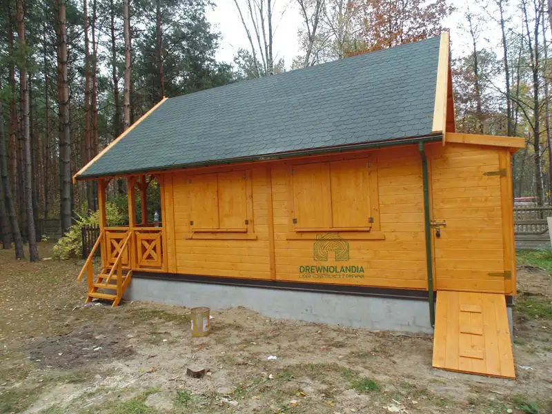 Drewniany domek na działkę Amadeusz IV 7x4,5m 