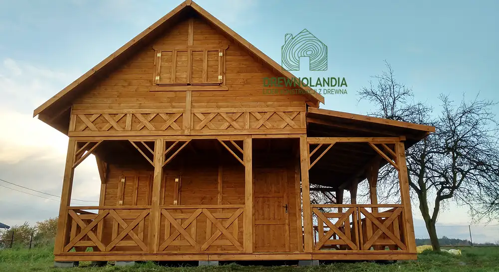 Domek Olaf 7x5m z tarasem bocznym 7x2m