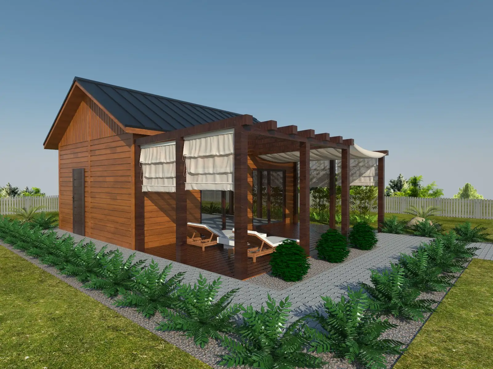 Domek Tomasz - 7x5m + taras 7x3,5m