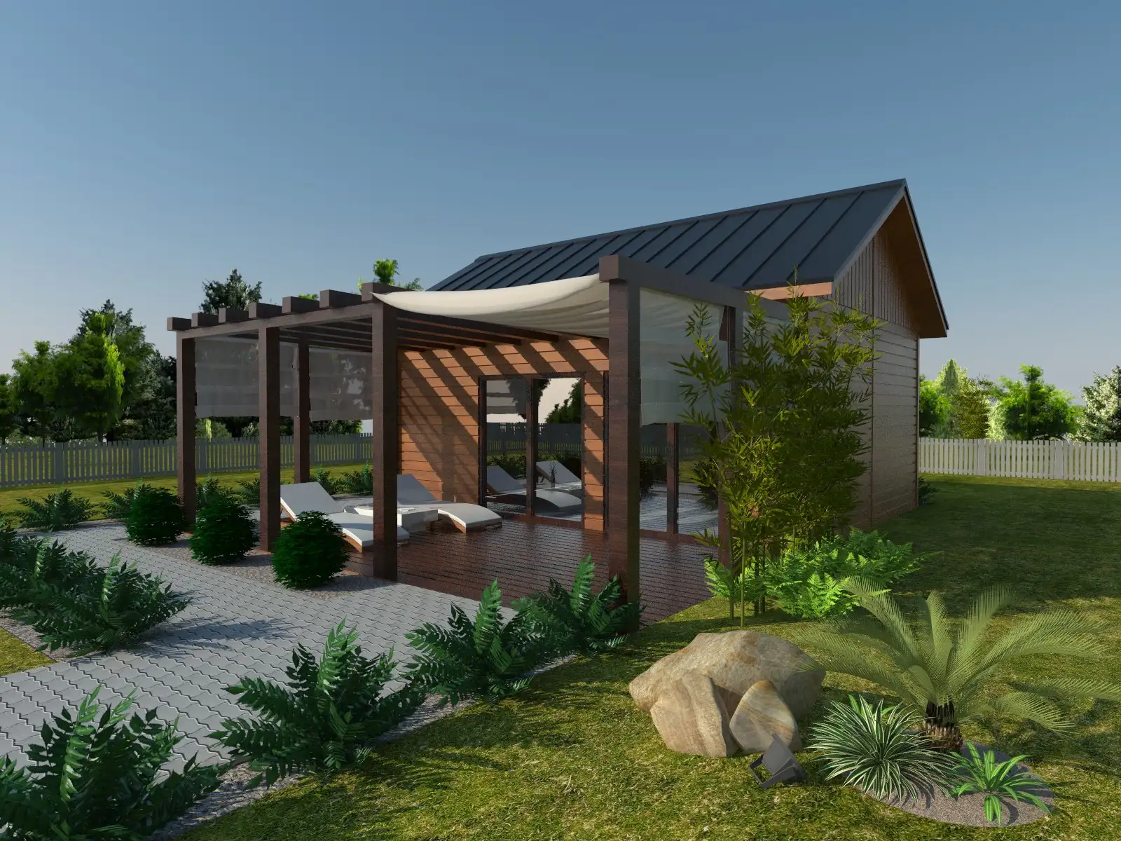 Domek Tomasz - 7x5m + taras 7x3,5m