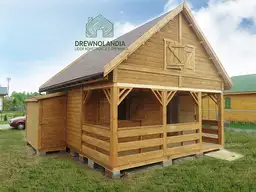 Drewniany domek rekreacyjny całoroczny CRP1 7x5  (35 m²) - zdjęcie 14