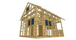 Domek Olaf 6m x 4m - wersja szkieletowa - zdjęcie 9