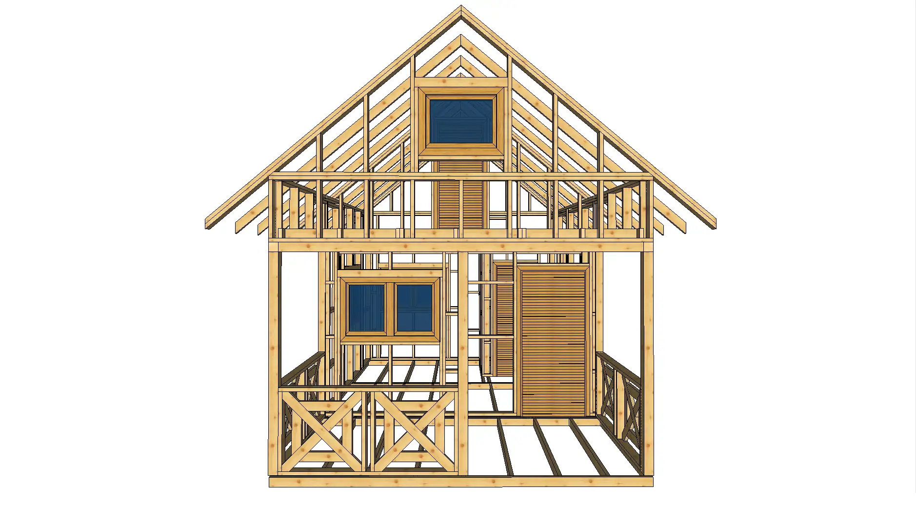 Domek Olaf 6m x 4m - wersja szkieletowa