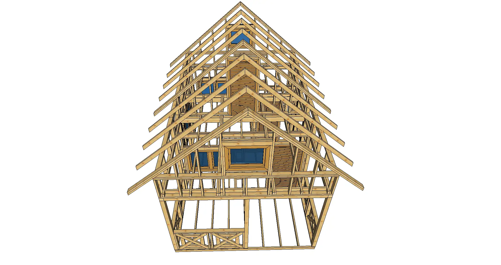 Domek Olaf 6m x 4m - wersja szkieletowa