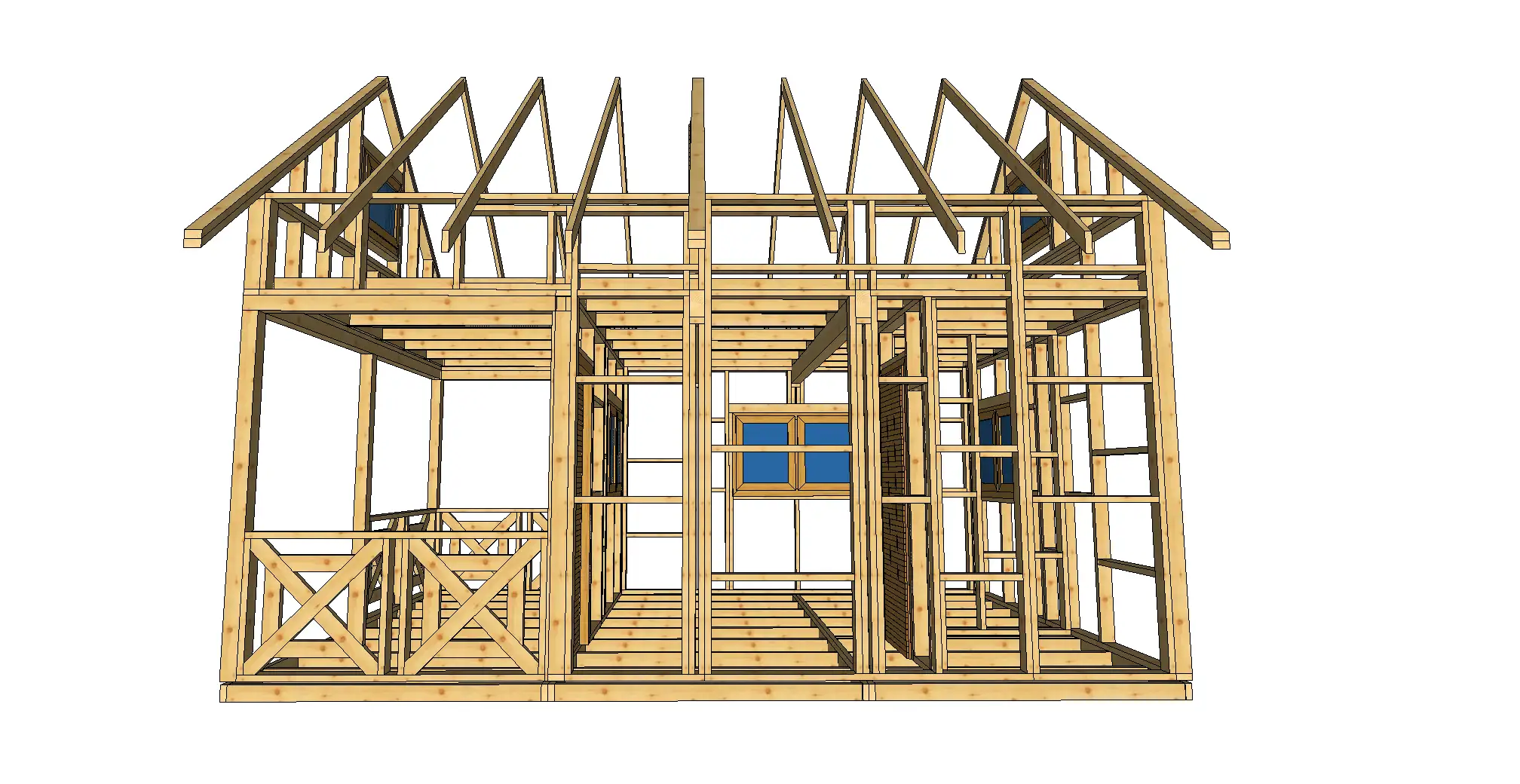 Domek Olaf 6m x 4m - wersja szkieletowa