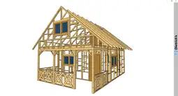 Domek Olaf 7m x 5m - wersja szkieletowa - zdjęcie 4