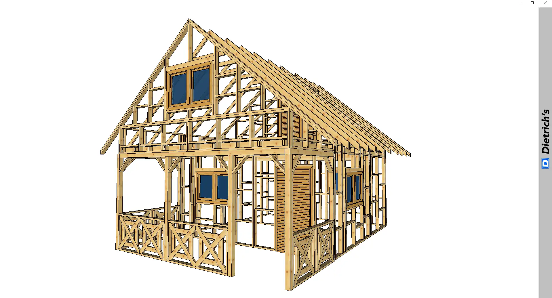 Domek Olaf 7m x 5m - wersja szkieletowa