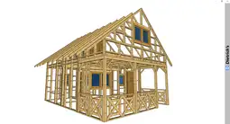 Domek Olaf 7m x 5m - wersja szkieletowa - zdjęcie 5