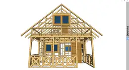 Domek Olaf 7m x 5m - wersja szkieletowa - zdjęcie 6