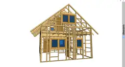 Domek Olaf 7m x 5m - wersja szkieletowa - zdjęcie 8