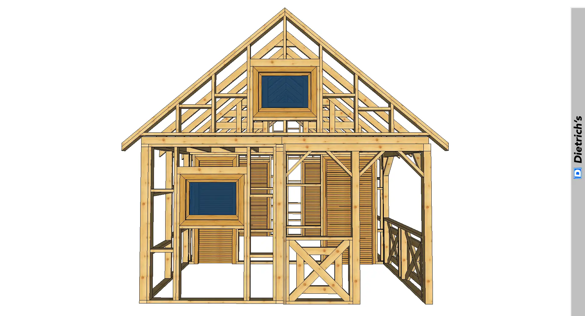Domek  8x4m - wersja szkieletowa