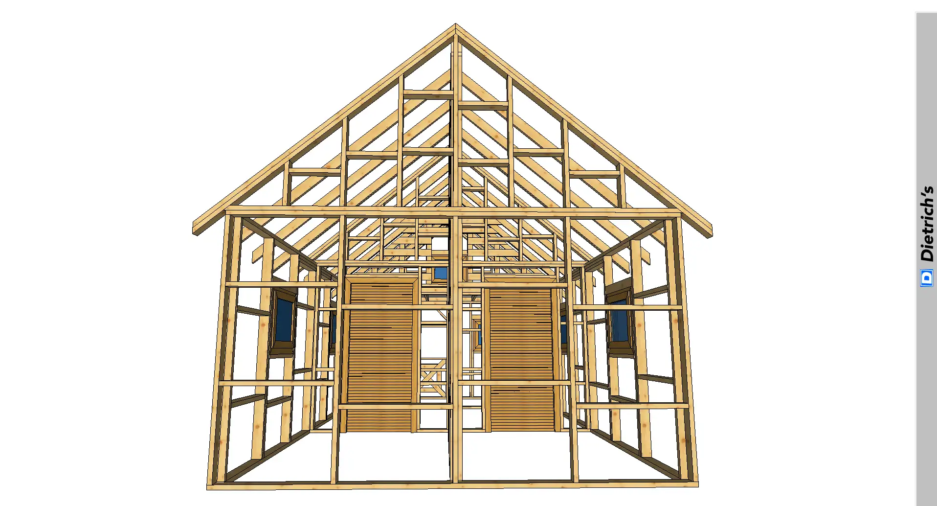 Domek  8x4m - wersja szkieletowa