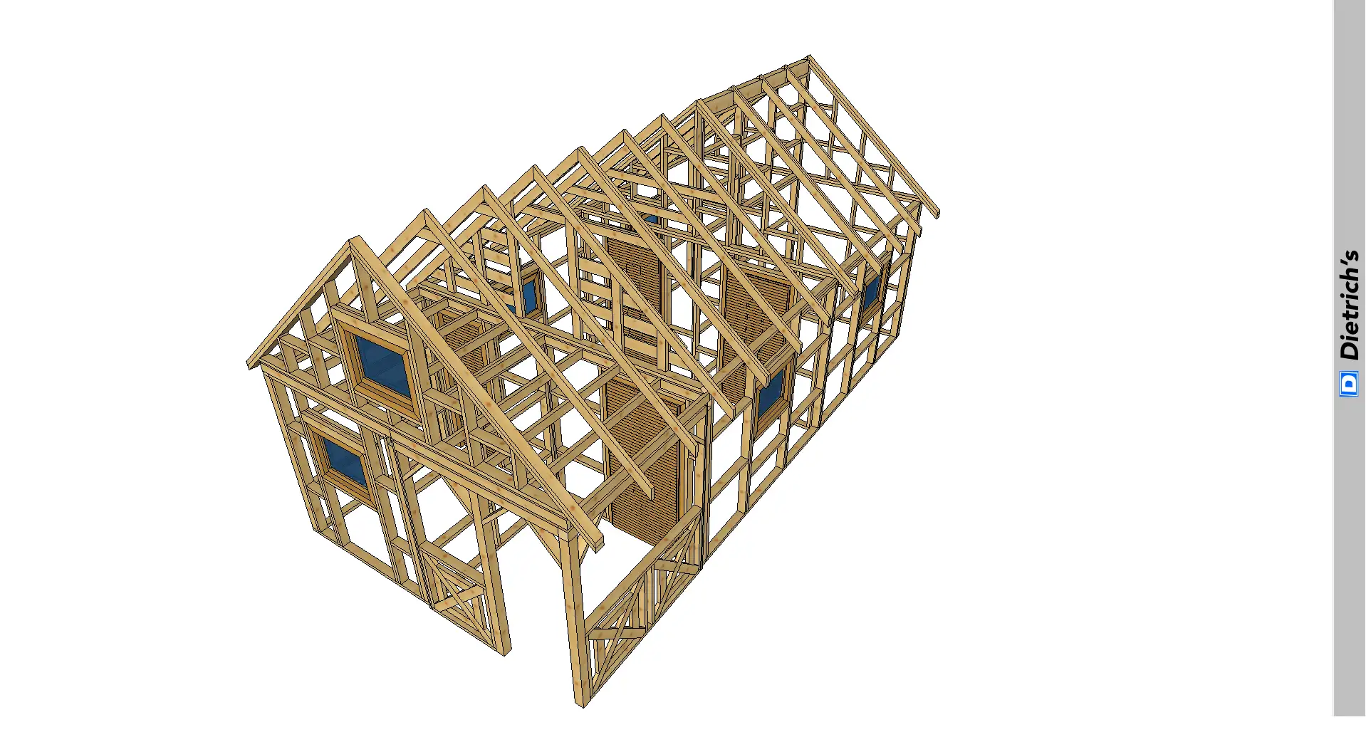 Domek  8x4m - wersja szkieletowa