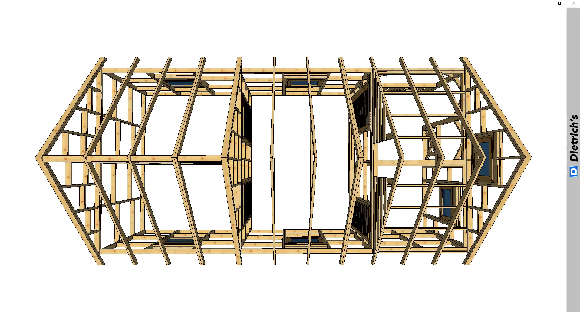 Domek  8x4m - wersja szkieletowa