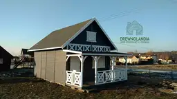 Domek drewniany Janusz 7m x 5m + taras 4,5m x 2m - zdjęcie 26