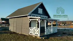 Domek drewniany Janusz 7m x 5m + taras 4,5m x 2m - zdjęcie 24