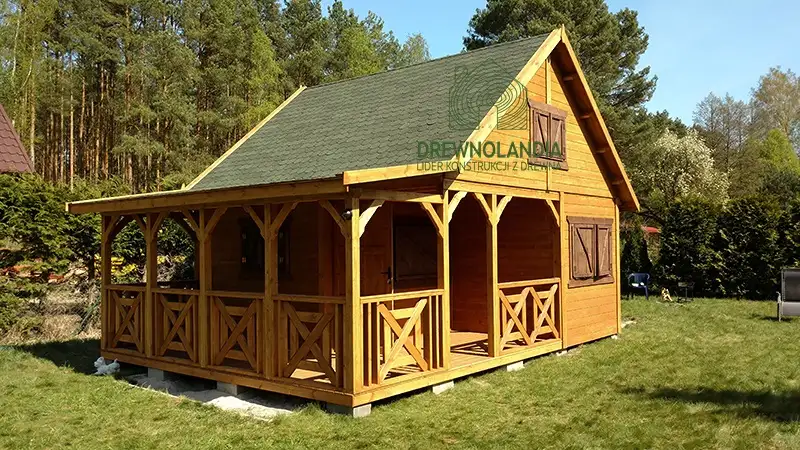 Domek Mieszko II 5m x 5m + taras boczny 1,5x5m