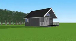 Nowoczesny drewniany domek z antresolą Adam IV 5,9m x 5,9m  - zdjęcie 47