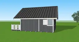 Nowoczesny drewniany domek z antresolą Adam IV 5,9m x 5,9m  - zdjęcie 45