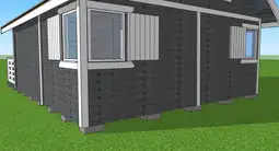 Nowoczesny drewniany domek z antresolą Adam IV 5,9m x 5,9m  - zdjęcie 42