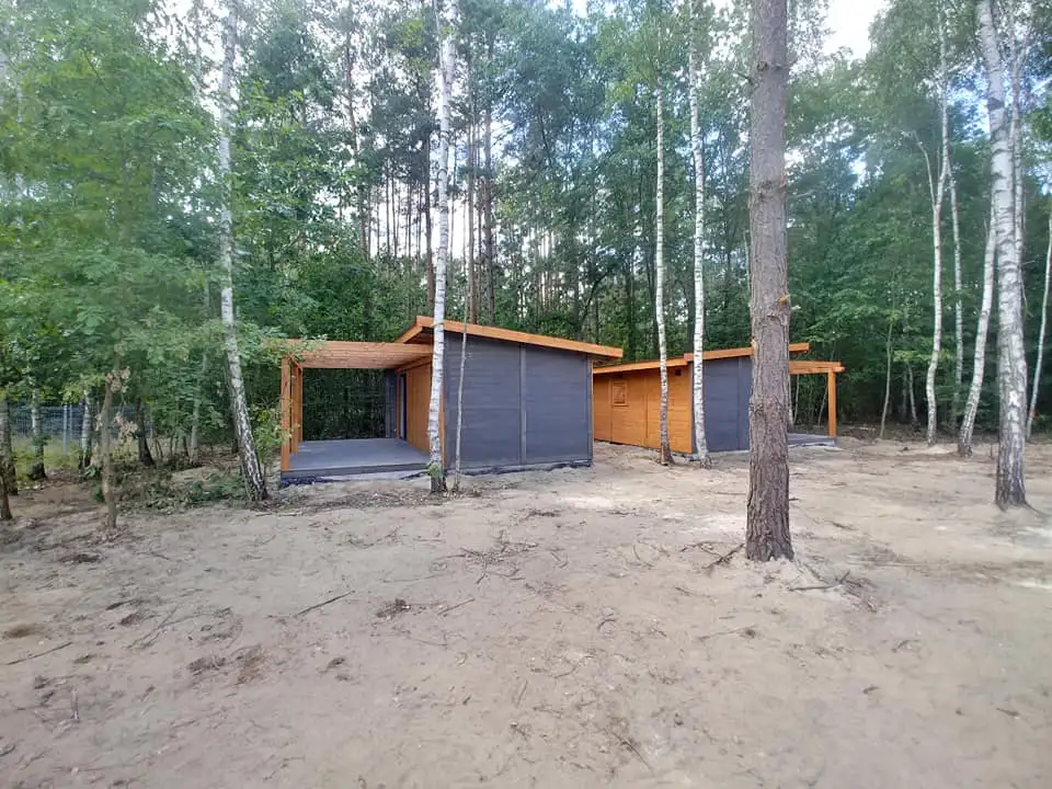 Domek parterowy Marek z oknami PCV - 3,5m x 10m z werandą 3m x 5m