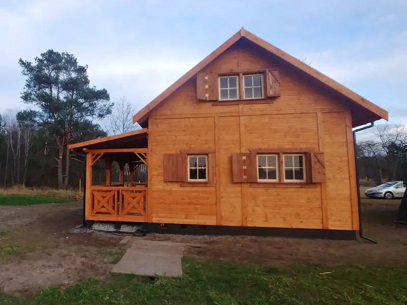 Domek drewniany na działkę Julian - 6x7,5m