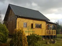 Domek drewniany Janusz 7m x 5m + taras 4,5m x 2m - zdjęcie 6