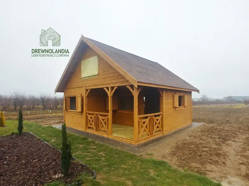 Domek z antresola Wiktor IV - wersja 1 - V1 - 5,9x5,9m