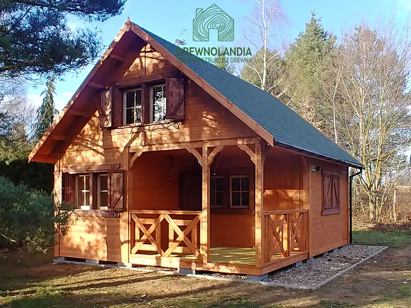 Domek z antresola Wiktor IV - wersja 1 - V1 - 5,9x5,9m