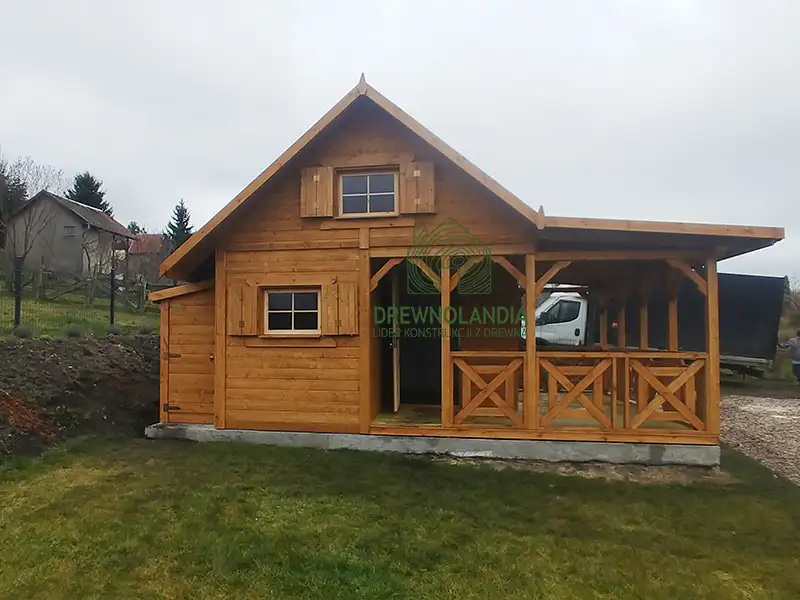 Domek Mieszko II 5m x 5m + taras boczny 1,5x5m