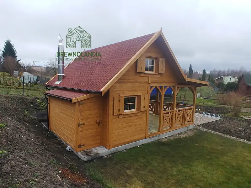 Domek Mieszko II 5m x 5m + taras boczny 1,5x5m