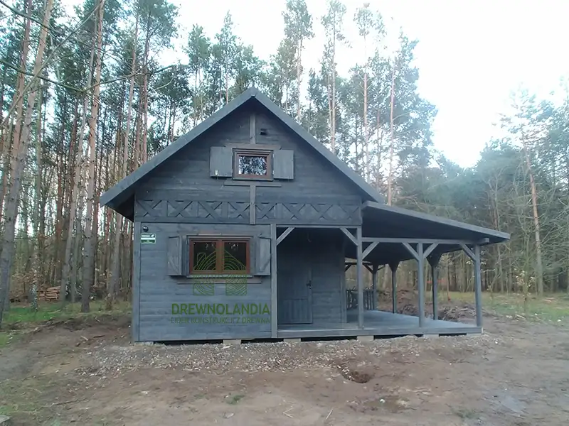 Domek drewniany na działkę Julian - 6x7,5m