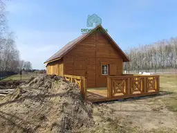 Domek z drewna Maciek II 5x5 + tars 5x3m   - zdjęcie 14