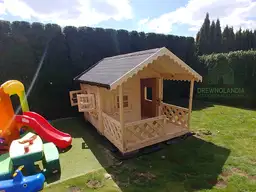 Drewniany Domek Dla Dzieci Kitty III - 2,8x2m - zdjęcie 5