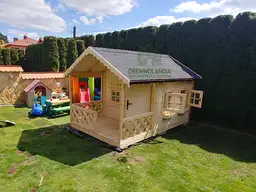 Drewniany Domek Dla Dzieci Kitty III - 2,8x2m - zdjęcie 6