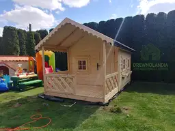 Drewniany Domek Dla Dzieci Kitty III - 2,8x2m - zdjęcie 4