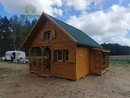 Drewniany domek Wiktor II - 5x5m   - zdjęcie 40