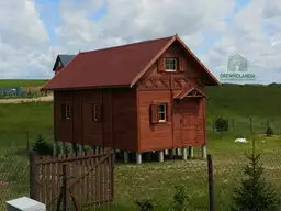 Domek ogrodowy z drewna Wiktor - 8x4m  - zdjęcie 8