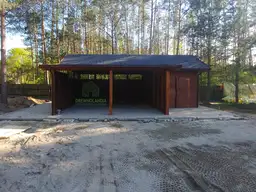 Wiata samochodowa Oliwia Bis - 9x3,5m + zadaszenie przednie - 6x1,5m – Wielofunkcyjna przestrzeń dla dwóch aut  - zdjęcie 6