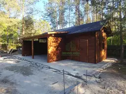 Wiata samochodowa Oliwia Bis - 9x3,5m + zadaszenie przednie - 6x1,5m – Wielofunkcyjna przestrzeń dla dwóch aut  - zdjęcie 8