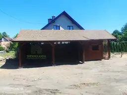 Wiata samochodowa Oliwia Bis - 9x3,5m + zadaszenie przednie - 6x1,5m – Wielofunkcyjna przestrzeń dla dwóch aut  - zdjęcie 9