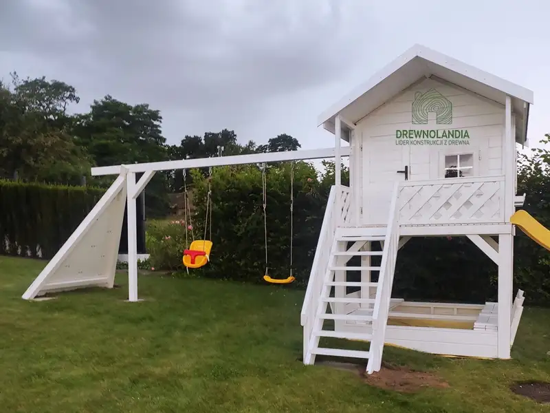 Domek ogrodowy Dla Dzieci Lolek - 2,8x2m z huśtawką 