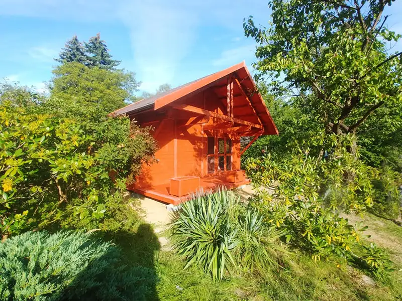 Drewniany domek rekreacyjny całoroczny CRA7 - 35 m²