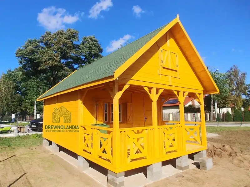 Drewniany domek na działkę Amadeusz IV 7x4,5m 