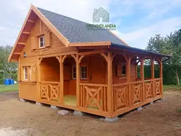 Domek Mieszko II 5m x 5m  + taras boczny 1,5x5m - zdjęcie 9