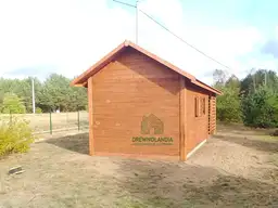 Drewniany domek na narzędzia z drewutnią Kuba 7x2m  - zdjęcie 21